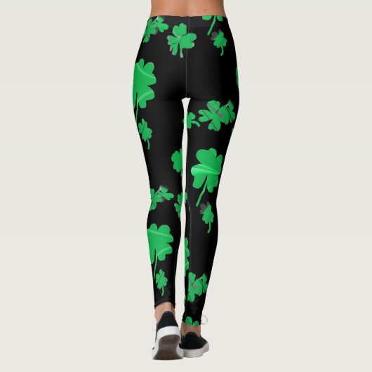 Irischer Klee-glückliche Charme-Leggings Leggings (Rückseite)