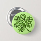 Irischer Klee Kleeblatt-St. Paddys Button (Vorne & Hinten)