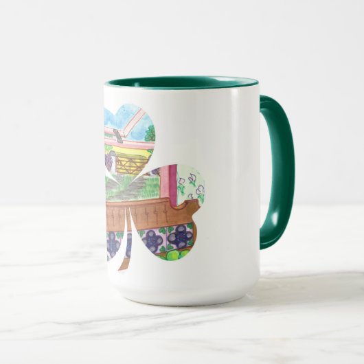 Irischer Klee Tasse (VorderseiteRechts)