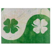 Irischer Kleeblatt-Entwurf St. Patricks Tages Schneidebrett (Vorderseite)
