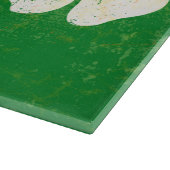 Irischer Kleeblatt-Entwurf St. Patricks Tages Schneidebrett (Ecke)