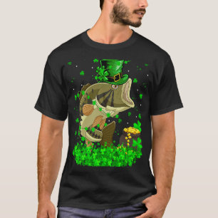 Irischer Kleeblatt Kobold Bass Fisch St. Patricks  T-Shirt