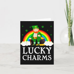 Irischer Kleeblatt Kobold St. Patrick's Day Glück Karte