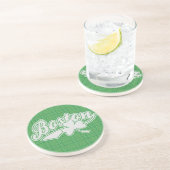 Irischer Kleeblatt-Untersetzer Bostons Getränkeuntersetzer (Seite)