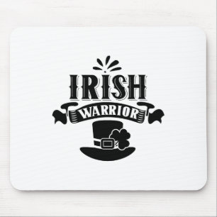 Irischer Krieger St. Patricks Day Irland Leprechau Mousepad