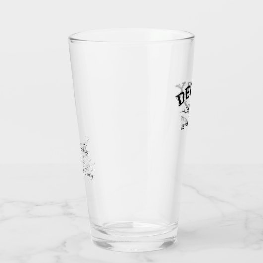 Irischer Landkreis Derry Irland Personalisierter T Glas (Rechts)