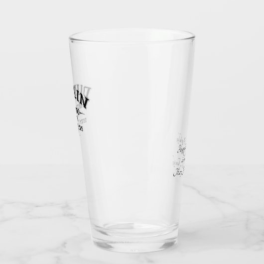 Irischer Landkreis Dublin Irland Personalisierter Glas (Links)