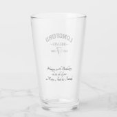 Irischer Landkreis Longford Irland Personalisierte Glas (Rückseite)
