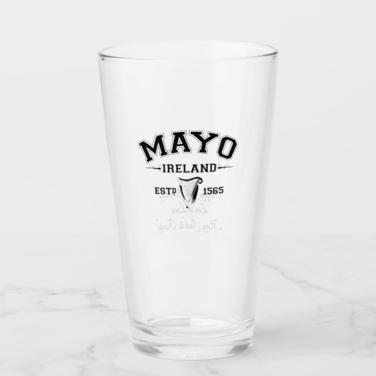 Irischer Landkreis Mayo Irland Personalisierter Te Glas (Vorderseite)
