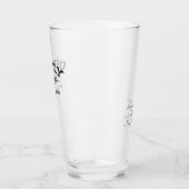 Irischer Landkreis Offaly Irland Personalisierter Glas (Links)