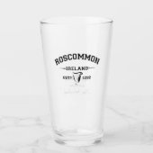 Irischer Landkreis Roscommon Irland Personalisiert Glas (Vorderseite)