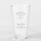 Irischer Landkreis Sligo Irland Personalisierter T Glas (Rückseite)