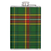 Irischer LandkreisDonegalTartan u. -Wappen Flachmann (Rückseite)