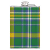 Irischer LandkreisKerryTartan u. -Wappen Flachmann (Rückseite)