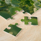 Irischer Leprechaun bewundert eine Goldmünze Puzzle (Seite)