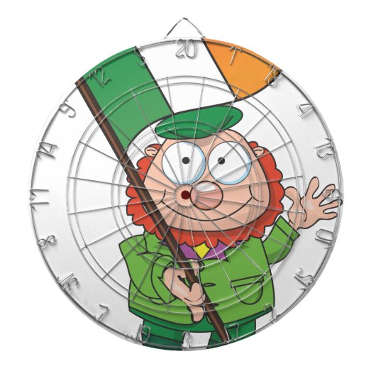 Irischer Leprechaun Dartscheibe (vorne)