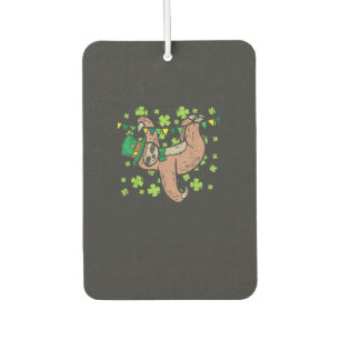 Irischer Leprechaun Faultier Shamrock St Patricks  Autolufterfrischer