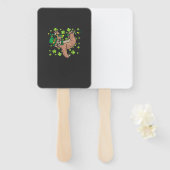 Irischer Leprechaun Faultier Shamrock St Patricks  Fächer (Vorne und Hinten)