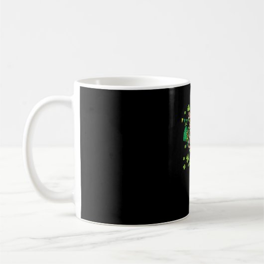 Irischer Leprechaun Faultier Shamrock St Patricks Kaffeetasse (Links)