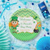 Irischer Leprechaun St. Patrick's Day Party Pappteller (Party)