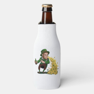 Irischer Leprechaun wirft Lucky Cookies Lustig  Flaschenkühler