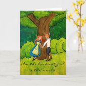 "Irischer Liebhaber-" - glücklicher Jahrestag von Karte (Gelbe Blume)