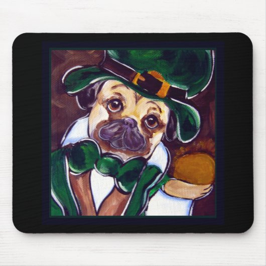irischer Mops Mousepad (Vorne)