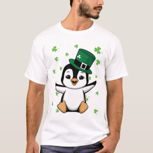 Irischer Pinguin Leprechaun Tier Süßer Vogel St. P T-Shirt