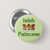 Irischer Prinzessinknopf Button (Vorne & Hinten)