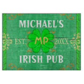 Irischer Pub schaffen Ihr eigenes personalisiertes Schneidebrett (Vorderseite)
