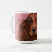 Irischer Roter Setter Kaffeetasse (Vorderseite Links)