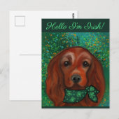 Irischer Roter Setter Postkarte (Vorne/Hinten)