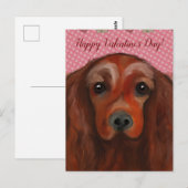 Irischer Roter Setter Postkarte (Vorne/Hinten)