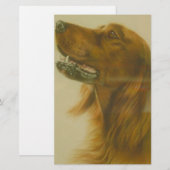 Irischer roter Setzer-Hund Briefpapier (Vorne/Hinten)