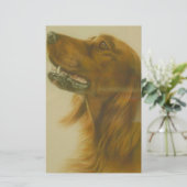 Irischer roter Setzer-Hund Briefpapier (Stehend Vorderseite)