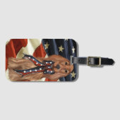 Irischer Rotsetter Gepäckanhänger (Vorderseite (Horizontal))