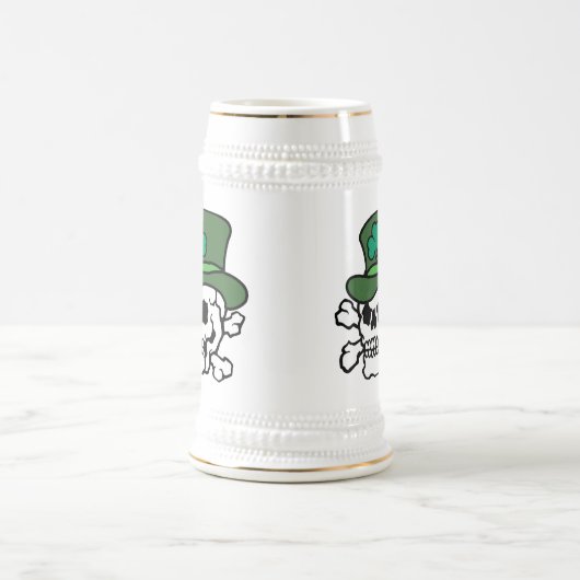 Irischer Schädel Stein Bierglas (Mittel)