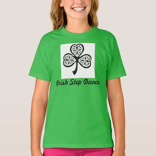 Irischer Schritt-Tänzer-T - Shirt - Jugend M (Vorderseite)