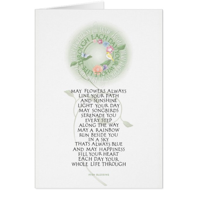 Irischer Segen (Vorne)