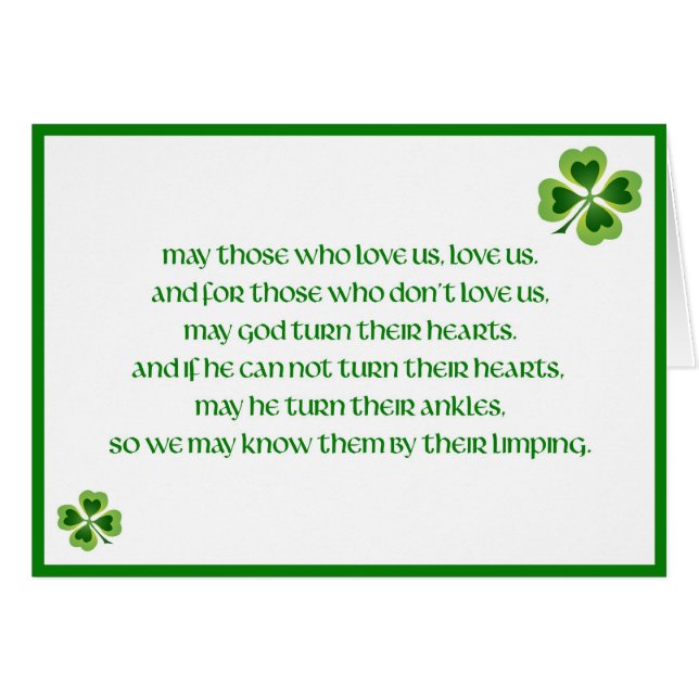 Irischer Segen (Vorderseite (Horizontal))