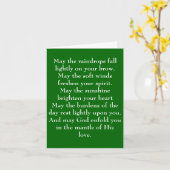 Irischer Segen 5 Karte (Gelbe Blume)