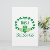 Irischer Segen Briefpapier (Stehend Vorderseite)