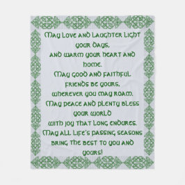 irischer Segen Fleecedecke