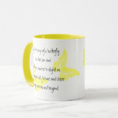 Irischer Segen: Flügel eines Schmetterlinges Tasse (Vorderseite Links)