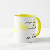 Irischer Segen: Flügel eines Schmetterlinges Tasse (VorderseiteRechts)