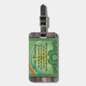 Irischer Segen Gepäckanhänger (Vorderseite vertikal)