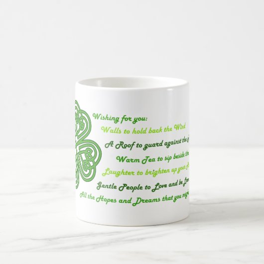 Irischer Segen Kaffeetasse (Mittel)