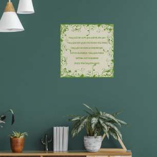 Irischer Segen - Möge der Weg zu dir aufsteigen Poster