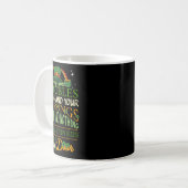 Irischer Segen St Patricks Day Leprechaun Regenbog Kaffeetasse (Vorderseite Links)