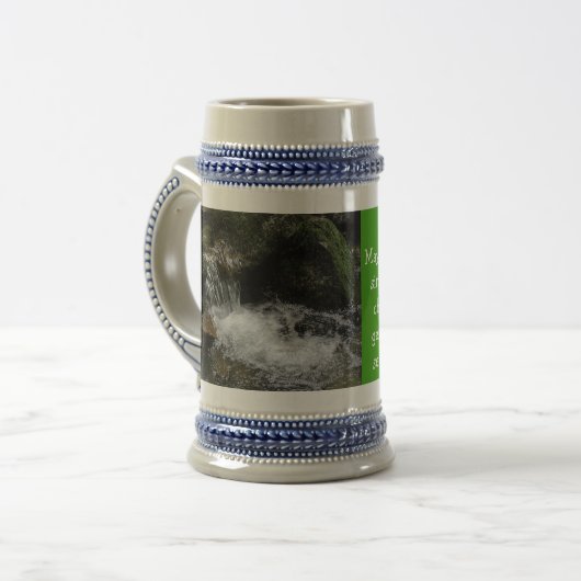 Irischer Segen Stein Bierglas (Vorderseite Links)